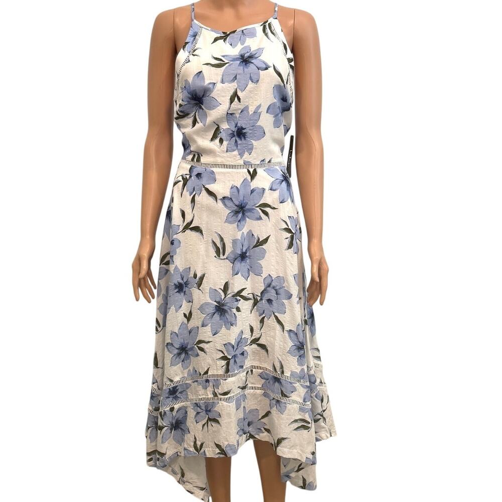 Lulus Zahara medium asymmetrical handkerchief hem floral dress D2 2998 - Picture 12 of 12